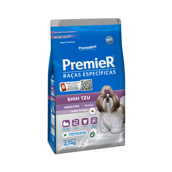 Ração Premier Shih Tzu Raças Específicas para Cães Adultos 2,5 kg