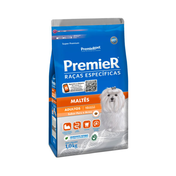 Ração Premier Raças Específicas Maltês para Cães Adultos 1kg