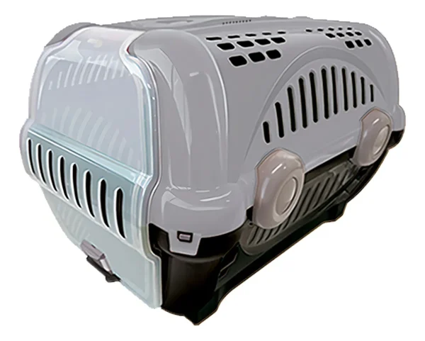 Caixa Transporte Luxo Furacãopet Bolsa Cães Gatos Pet - N1 Cor:Cinza