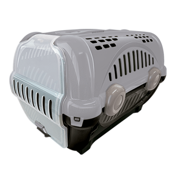 Caixa Transporte Luxo Furacãopet Cachorro Gatos Bolsa - N2 Cor:Cinza