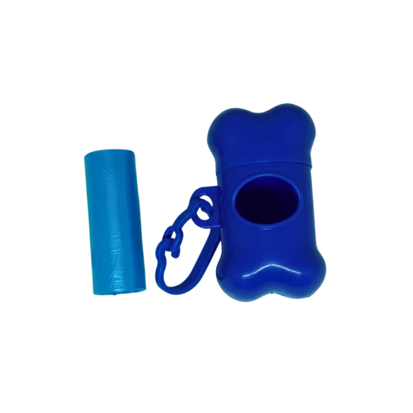 Cata Caca/Porta Saquinho Lamiza para Cachorro Pet com 1 rolo de saquinhos COR:AZUL