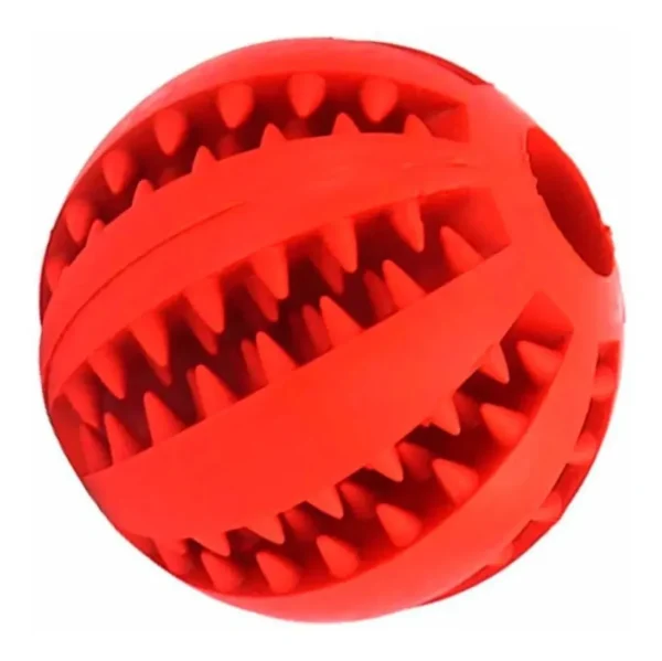 Bolinha Porta Petisco ou Ração Para Cachorro Vermelho