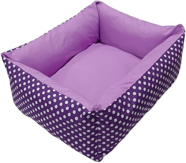 Cama Pet Bolinha e Ancoras P - Bolinha/Roxa