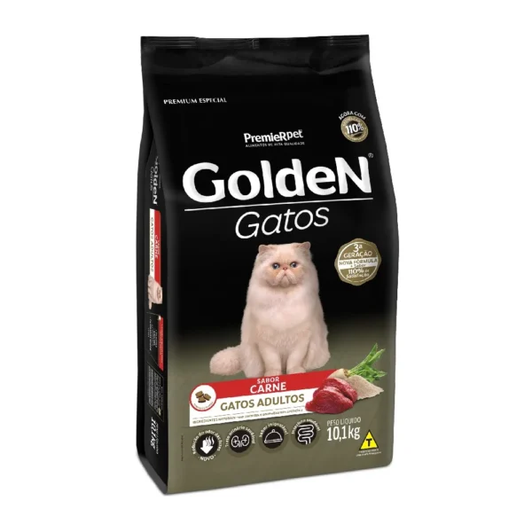 GOLDEN GATOS ADULTOS CARNE 10,1 KG