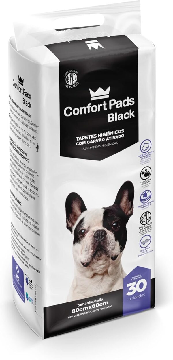 TAPETE HIG CONFORT PADS BLACK (80X60) 4X30 UND