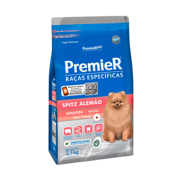 PREMIER SPITZ ALEMAO ADULTOS 2,5 KG
