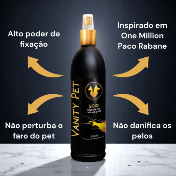 Colonia Vanity 500ml - GOLD - Imagem 2