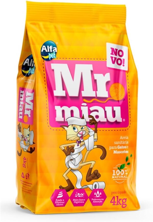 AREIA SANITARIA MR MIAU 4KG