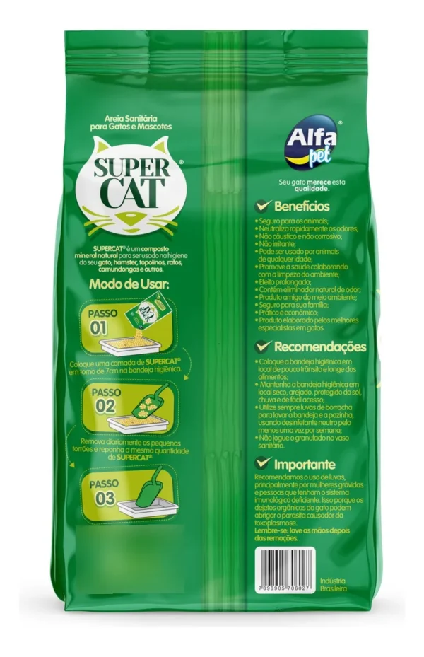 AREIA SANITARIA SUPER CAT 4KG - Imagem 2