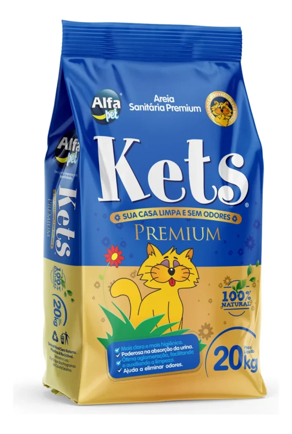 Areia Higiênica San Kets Premium 20kg