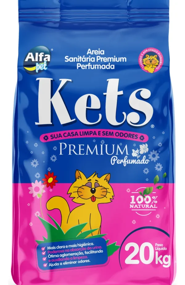 Areia Higiênica San Kets Perfumado 20kg