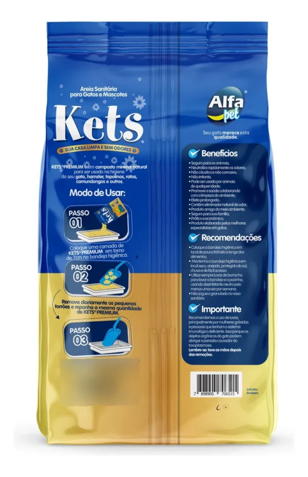 Areia Higiênica San Kets Premium 20kg - Imagem 2