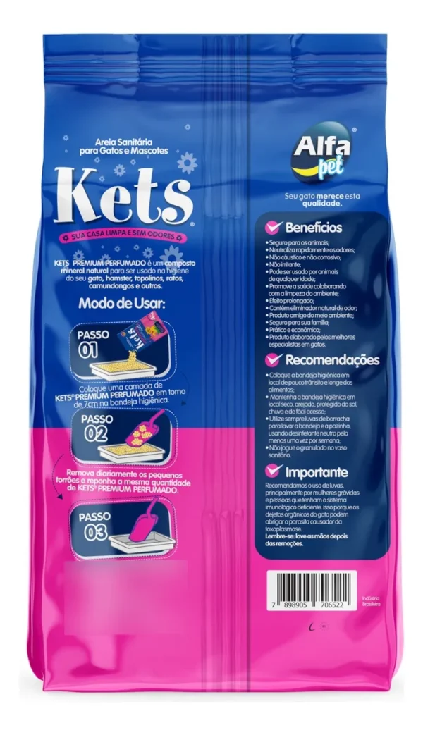 Areia Higiênica San Kets Perfumado 20kg - Imagem 2