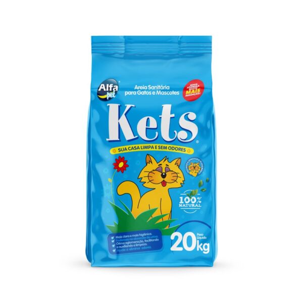 Areia Higiênica Kets 20kg