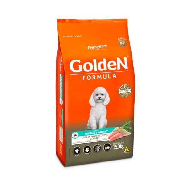Ração Golden Formula Adulto Frango e Arroz Mini Bits 15kg
