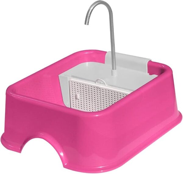 Fonte Quadrada Furacão Pet Bivolt COR:Rosa