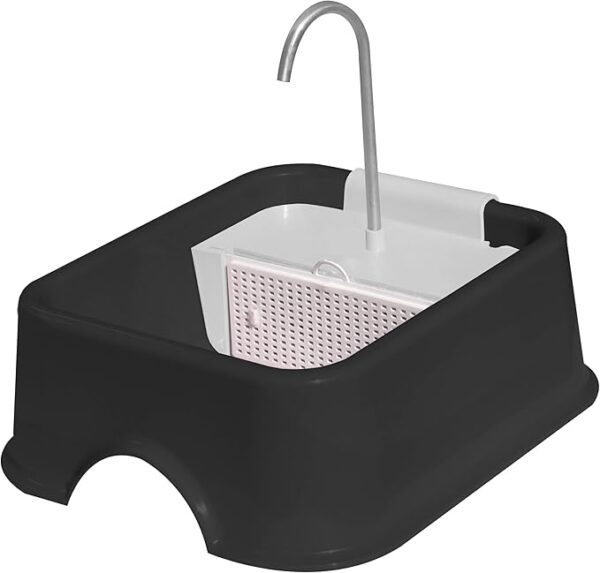 Fonte Quadrada Furacão Pet Bivolt COR:Black||