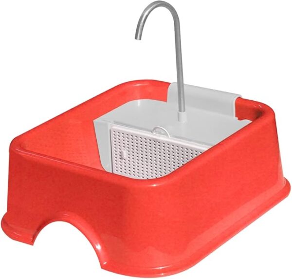 Fonte Quadrada Furacão Pet Bivolt COR:Vermelha