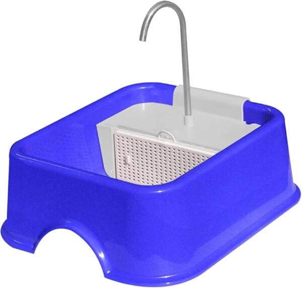Fonte Quadrada Furacão Pet Bivolt COR:Azul