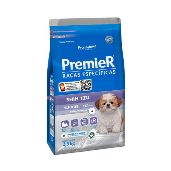 Ração Premier Raças Específicas Shih Tzu para Cães Filhotes 2,5 kg
