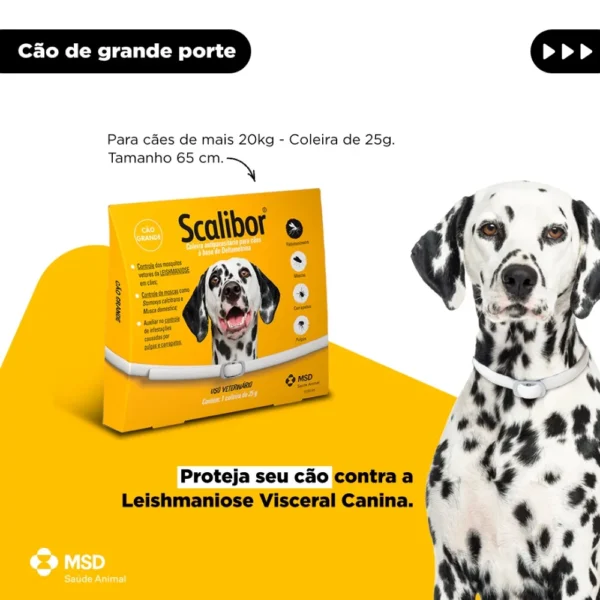 Coleira Antipulga Scalibor Cães Grandes 65 cm - Imagem 2