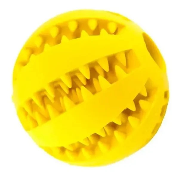 Bolinha Porta Petisco ou Ração Para Cachorro Amarelo