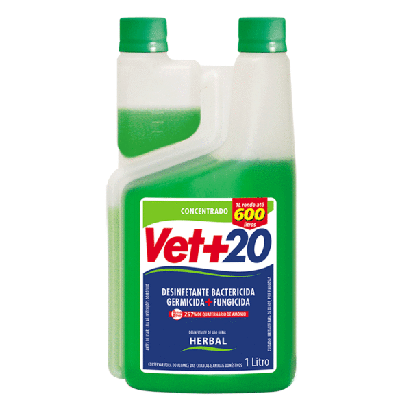 DESINFETANTE CONC VET+ 20 HERBAL 1 L