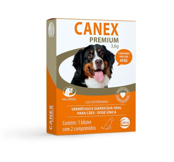 Vermífugo Canex Premium 3,6 g para Cães