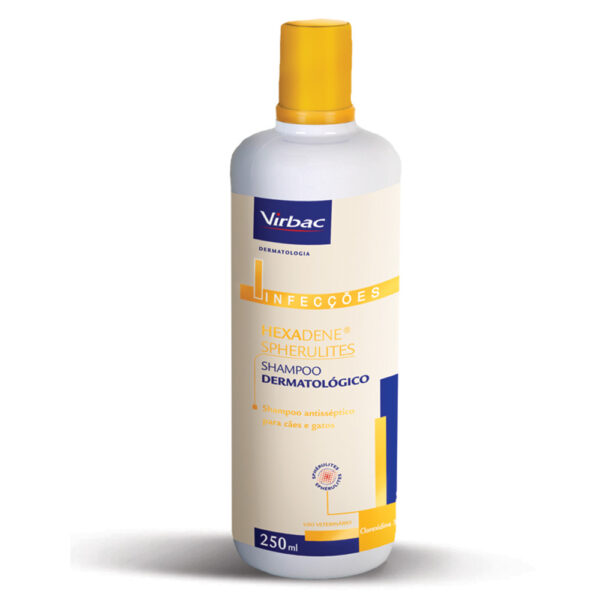 Shampoo Dermatológico Hexadene Virbac para Cães e Gatos 500ml