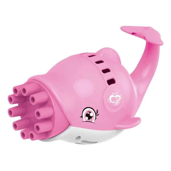 Golfinho lança bolha de sabão automatico COR:Rosa