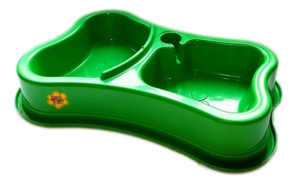 COMEDOURO BEBEDOURO DUPLO COR:Verde